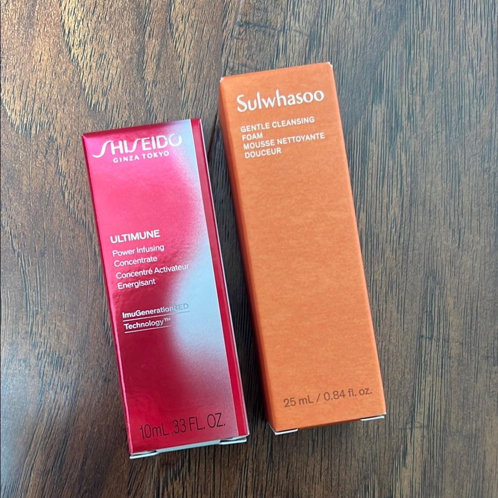 Shiseido Ultimune and Sulwhasoo Cleansing Foam Set